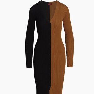 Staud  Shoko Colorblocked Midi-Dress